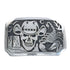 Native American Navajo Skeleton Scorpion Genuine Sterling Silver Belt Buckle JX123045